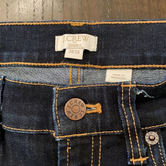 J Crew Skinny Dark Blue Jeans, size 28 - Picture 7 of 8